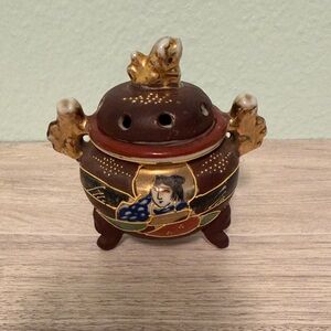 Vintage Japanese Ceramic Incense Burner